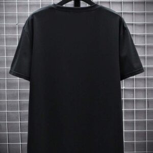 Beyaz Erkek Bisiklet Yaka Göz Baskılı Oversize/Geniş Kalıp Örme T-Shirt - Görsel 10