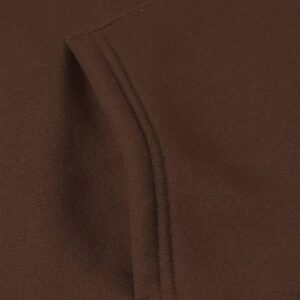 Bej Kalın İçi Polarlı Kırmızı Bone Baskılı Oversize/Geniş Kalıp Kapüşonlu Basic Örme Sweatshirt - Görsel 8